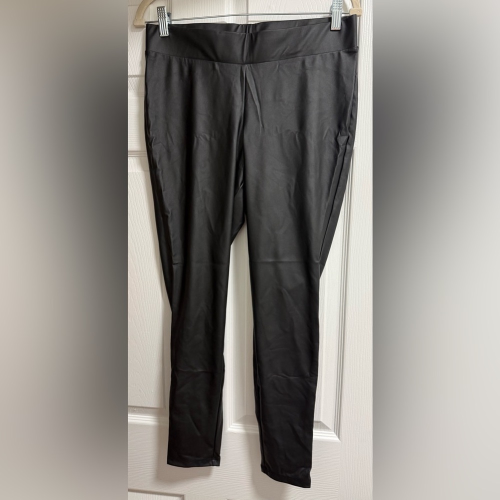 torrid Black Faux Leather Pants Size 0